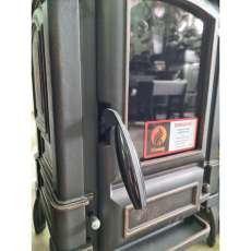 Печь-камин чугунный FireWay Bruno в интерьере патина медь Амазонка бай фото в Слониме