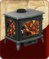 Печь-камин чугунный FireWay Demetra в интерьере Амазонка бай фото в Слониме