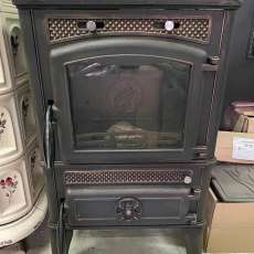 Печь-камин FireWay Dacha патина бронза в интерьере Амазонка бай фото в Слониме