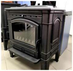 Печь-камин чугунный FireWay Gunter в интерьере патина медь Амазонка бай фото в Слониме