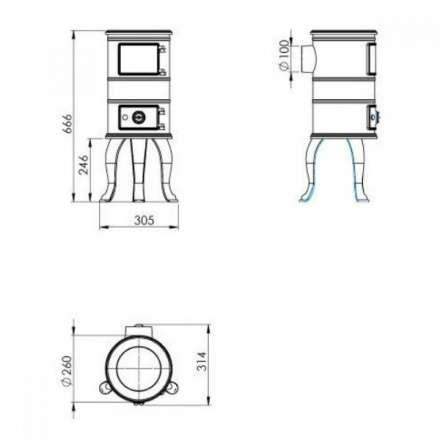 Купить Печь-камин NORDflam Ermis в Слониме Амазонка бай фото в Слониме