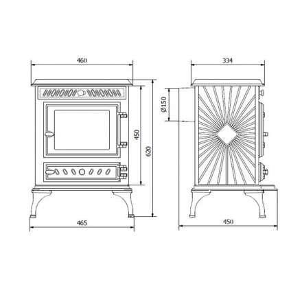 Купить Печь-камин Kawmet P3 (7.4 кВт) EKO в интерьере чугунный в Слониме фото в Слониме