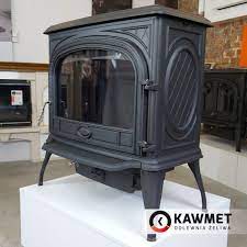 Купить Печь-камин KAWMET Premium SPHINX S6 (13,9 kW) в интерьере чугунный в Слониме фото в Слониме