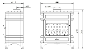 Печь-камин чугунный Invicta Siam в интерьере Амазонка бай фото в Слониме