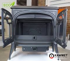 Купить Печь-камин KAWMET Premium SPARTA S10 (13,9 кВт) в интерьере чугунный в Слониме фото в Слониме
