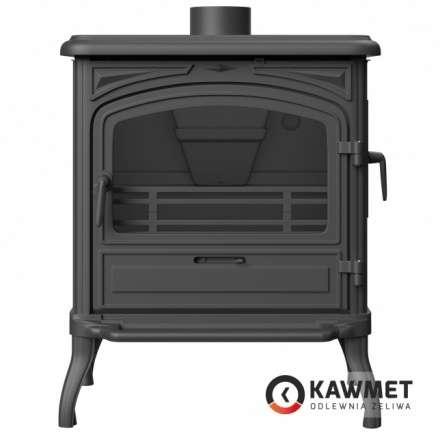 Купить Печь-камин KAWMET Premium EOS S13 (10 кВт) в интерьере чугунный в Слониме фото в Слониме