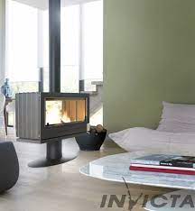 Купить Печь-камин Invicta Nelson в интерьере чугунная в Слониме в Слониме