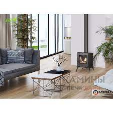 Купить Печь-камин Kawmet P8 в интерьере чугунный в Слониме в Слониме