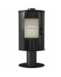 Купить Печь-камин черный Kratki KOZA/AB/S/N/DR в интерьере в Слониме Амазонка бай фото в Слониме