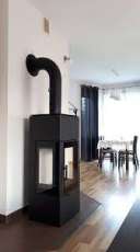 Купить Печь-камин Kratki THOR 8 View стальной в интерьере в Слониме Амазонка бай фото в Слониме