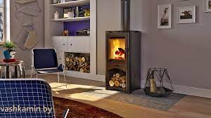 Купить Печь-камин Kratki Koza/K5/S/W стальной в интерьере в Слониме Амазонка бай фото в Слониме