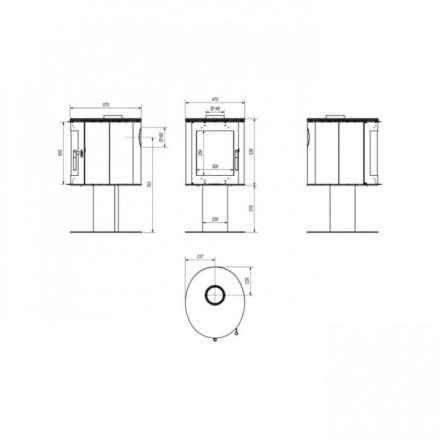Купить Печь-камин Kratki Koza/Orbit в Слониме Амазонка бай фото в Слониме