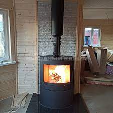 Купить Печь-камин Kratki Koza/AB/S/2 (сталь) стальной в интерьере в Слониме Амазонка бай фото в Слониме