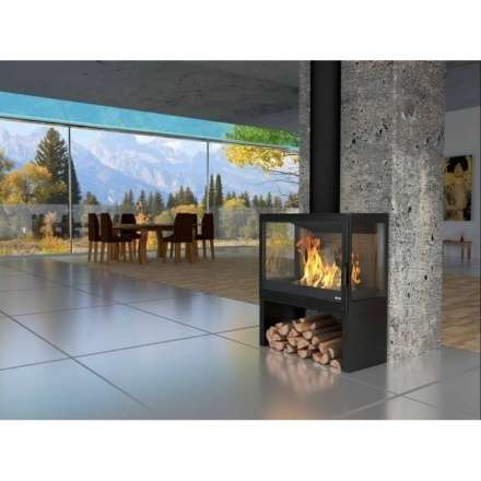 Купить Печь-камин KFD STO iM 14 в интерьере чугунная в Слониме в Слониме