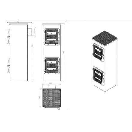 Купить отопительную печь Nordflam Genua в Слониме