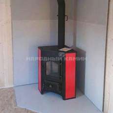 Купить Печь-камин Везувий ПК-01 (270) угловой красный 9 кВт в Слониме в Слониме