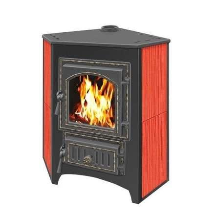 Печь-камин Везувий ПК-01 (270) угловой красный 9 кВт купить в Слониме