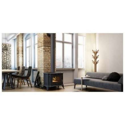 Купить Печь-камин Kratki Koza K9 в интерьере в Слониме Амазонка бай фото в Слониме