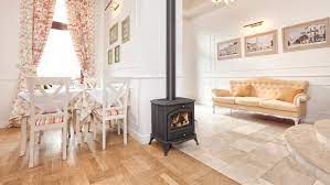 Купить Печь-камин Kratki Koza K6 с водяным контуром в интерьере в Слониме Амазонка бай фото в Слониме