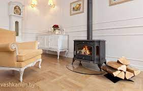 Купить Печь-камин Kratki Koza K9 с водяным контуром в интерьере в Слониме Амазонка бай фото в Слониме