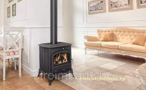 Купить Печь-камин Kratki Koza K6 в интерьере в Слониме Амазонка бай фото в Слониме