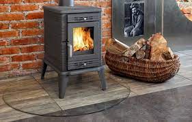 Купить Печь-камин Kratki Koza K10 в интерьере в Слониме Амазонка бай фото в Слониме