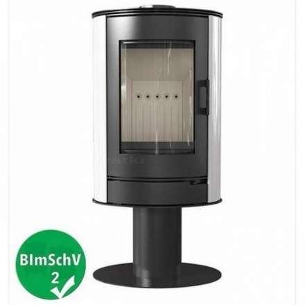 Купить Печь-камин Kratki KOZA/AB/S/N/KAFEL/BIALY (кафель белый) в интерьере в Слониме Амазонка бай фото в Слониме