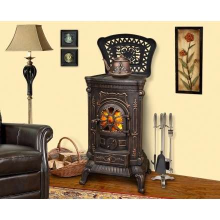 Печь-камин Ambra Eurokom Амбра Амазонка бай фото в Слониме