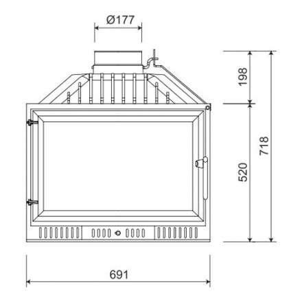 Каминная топка NORDflam Atina в Слониме