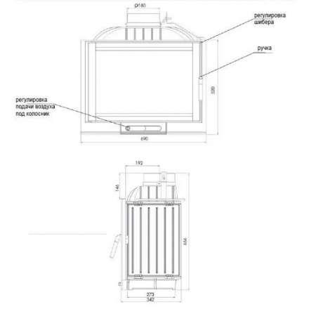 Каминная топка NORDflam Capri в Слониме