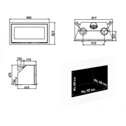 Каминная топка Lotus H470 W Magic в Слониме