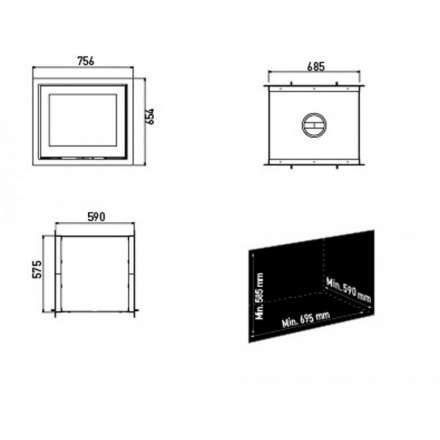 Каминная топка Lotus H570 T в Слониме