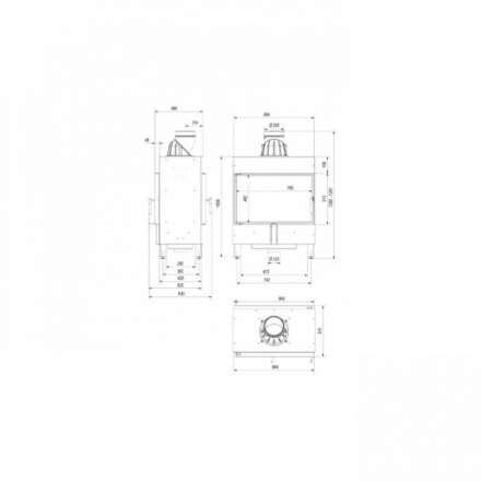 Каминная топка Kratki Lucy/14/T в Слониме
