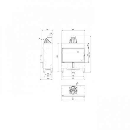 Каминная топка Kratki Lucy/14/Slim в Слониме