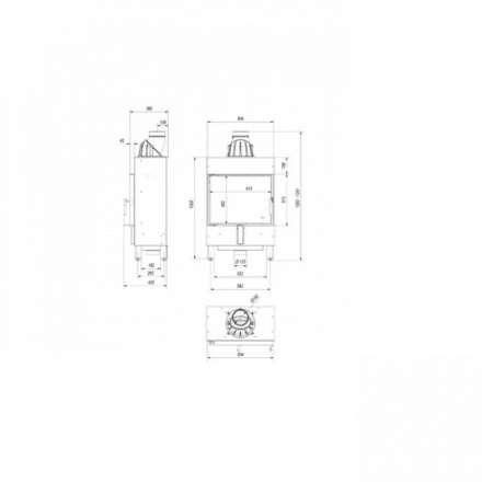 Каминная топка Kratki Lucy/12/Slim в Слониме