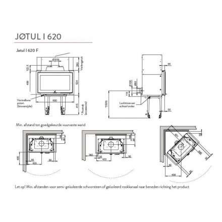 Каминная топка Jotul I 620 FRL в Слониме
