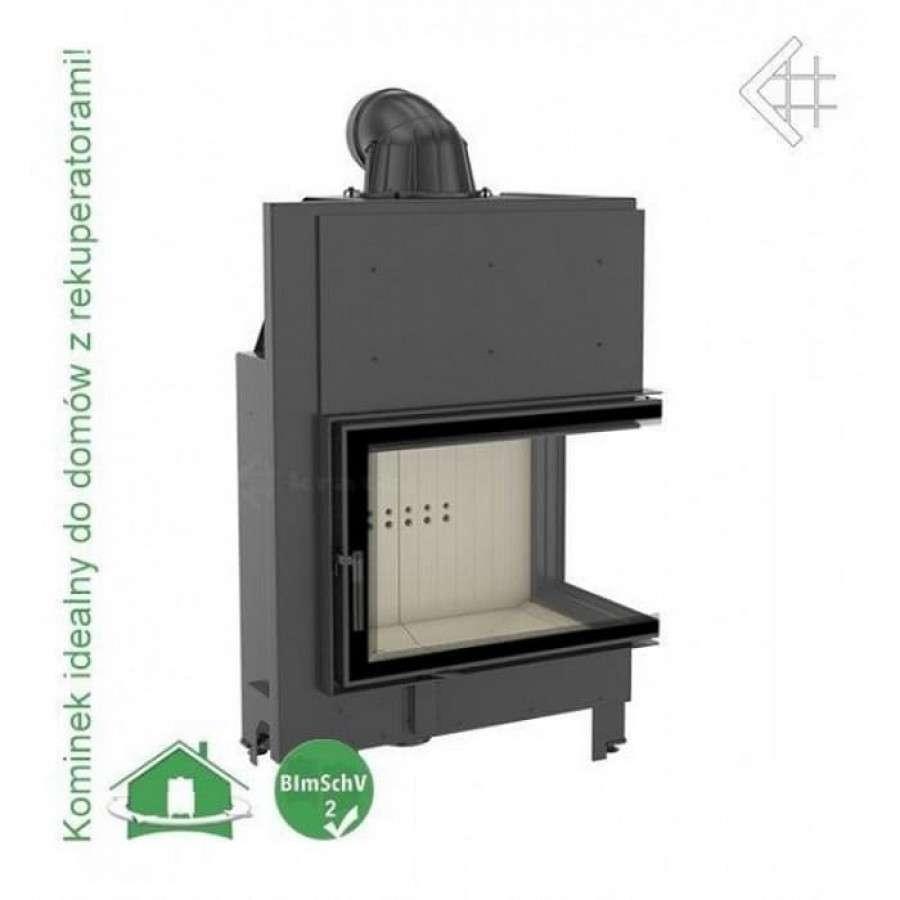 Каминная топка Kratki MBA/P/BS (угловое стекло справа) Амазонка бай фото в Слониме