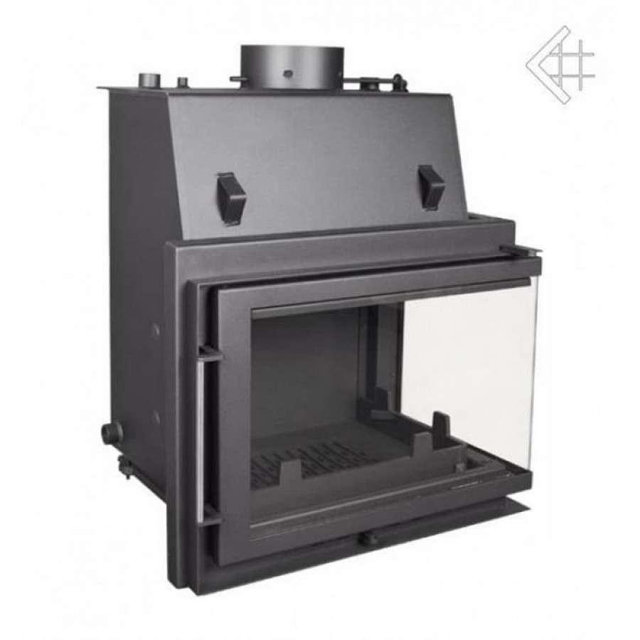 Каминная топка Kratki Zuzia/PW/BP/15/BS/W (угловое стекло справа, змеевик) Амазонка бай фото в Слониме