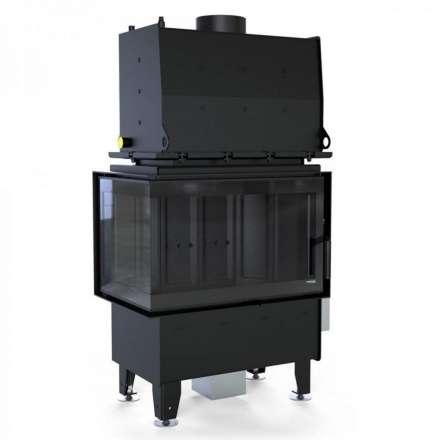 Каминная топка Defro Home RIVA SM BL SHORT угловая, с водяным контуром в Слониме