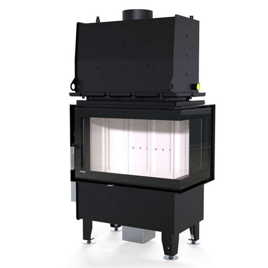 Каминная топка Defro Home RIVA SM BP SHORT угловая, с водяным контуром Амазонка бай фото в Слониме