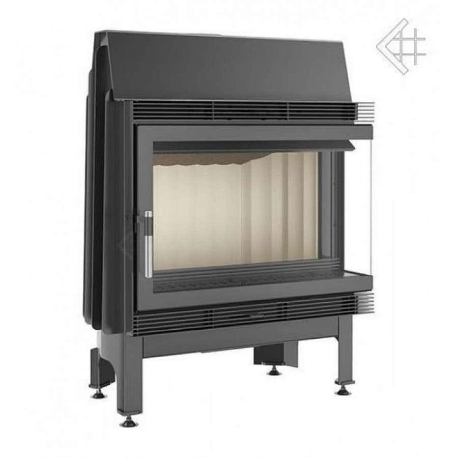 Каминная топка Kratki Blanka/670/570/P/BS (угловое стекло справа) Амазонка бай фото в Слониме