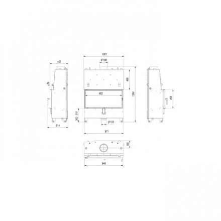 Каминная топка Kratki Lucy/PW/20/W в Слониме