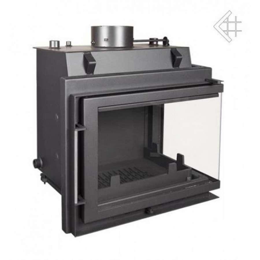 Каминная топка Kratki Maja/PW/BP/12/BS/W (угловое стекло справа, змеевик) Амазонка бай фото в Слониме