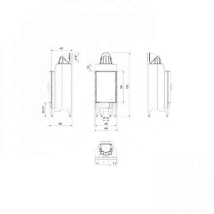 Каминная топка Kratki Nadia/9 в Слониме