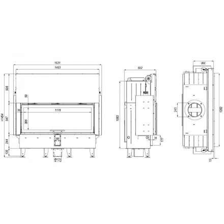 Каминная топка DEFRO HOME INTRA XLA G в Слониме