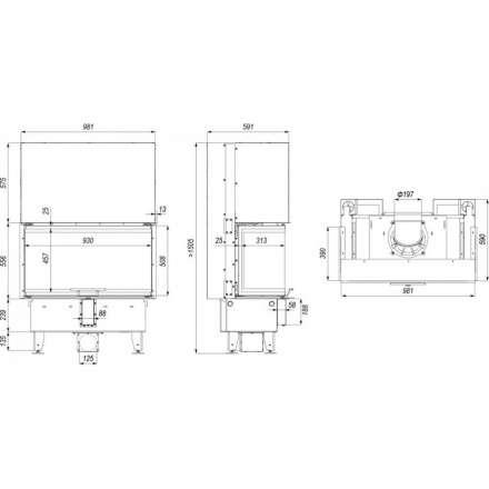 Каминная топка DEFRO HOME INTRA ME C G в Слониме