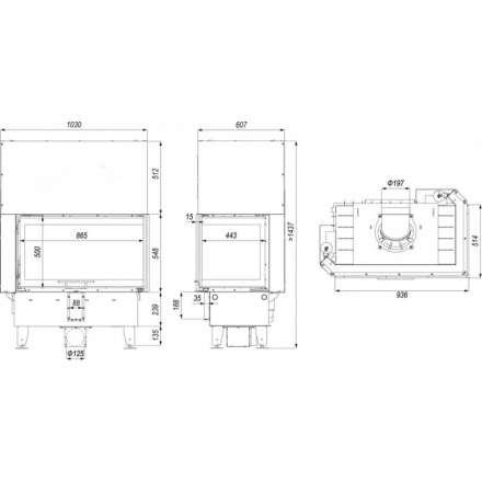 Каминная топка DEFRO HOME INTRA ME BP G в Слониме