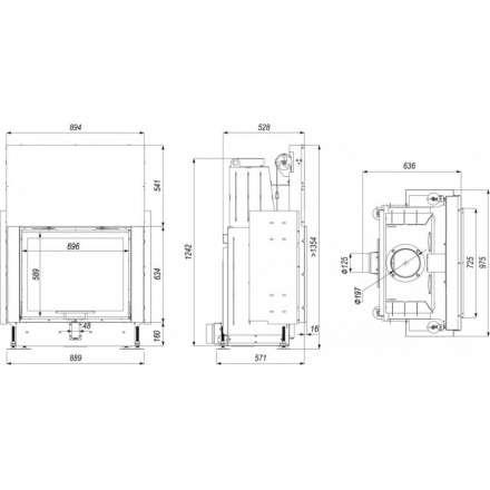 Каминная топка PORTAL ME G в Слониме