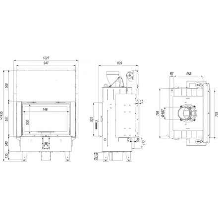 Каминная топка DEFRO HOME INTRA ME T G в Слониме