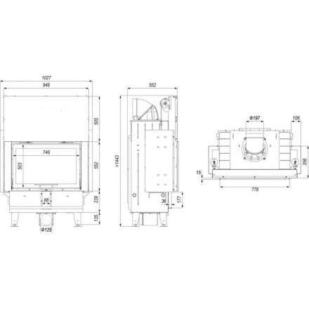 Каминная топка DEFRO HOME INTRA ME G в Слониме